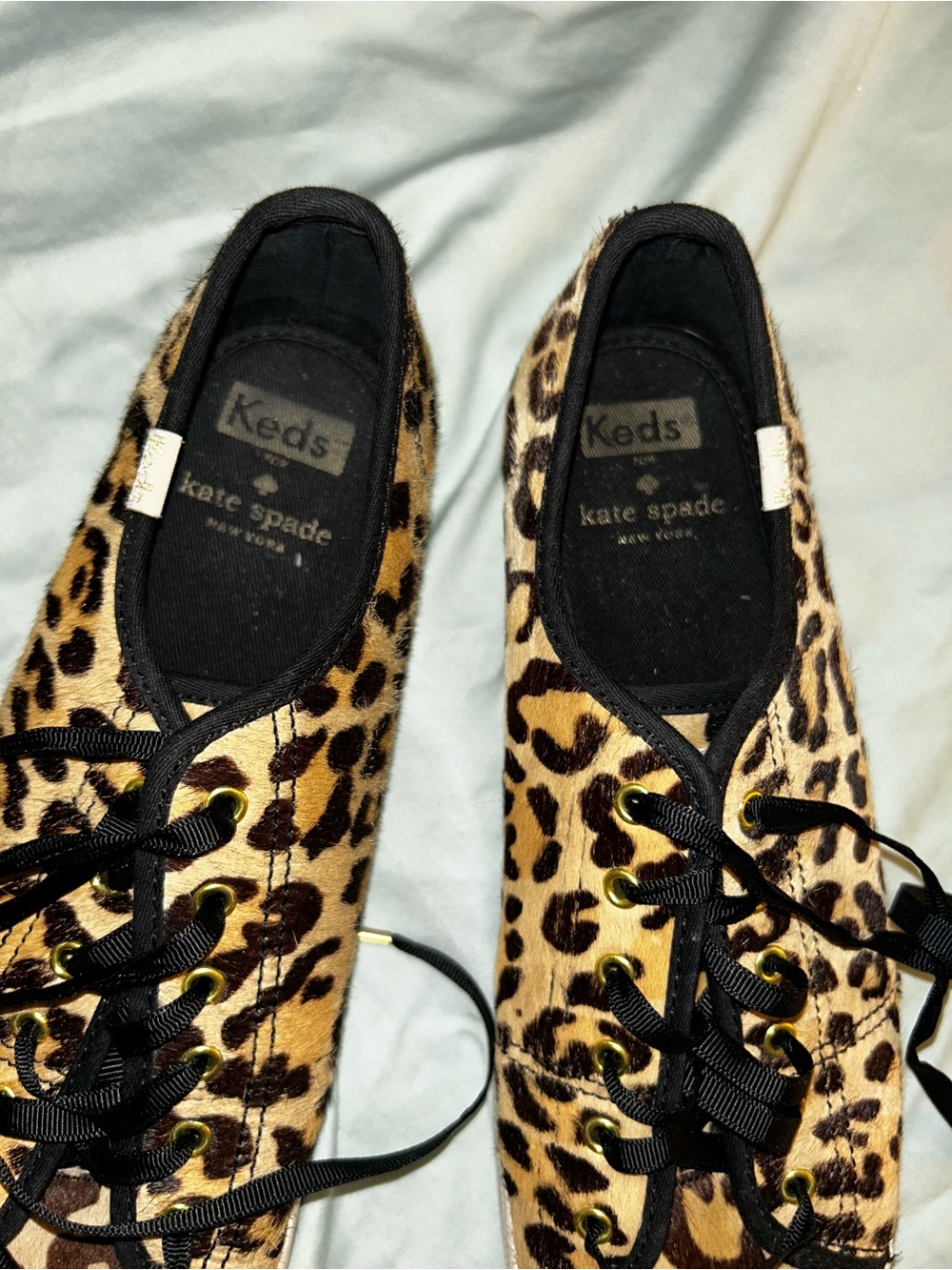 Lightly Worn Keds by Kate Spade Leopard print Ponyhair sneakers - Picture 2 of 7